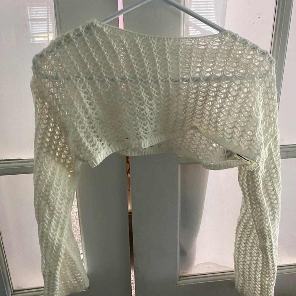 White Knit Coverup, (S)